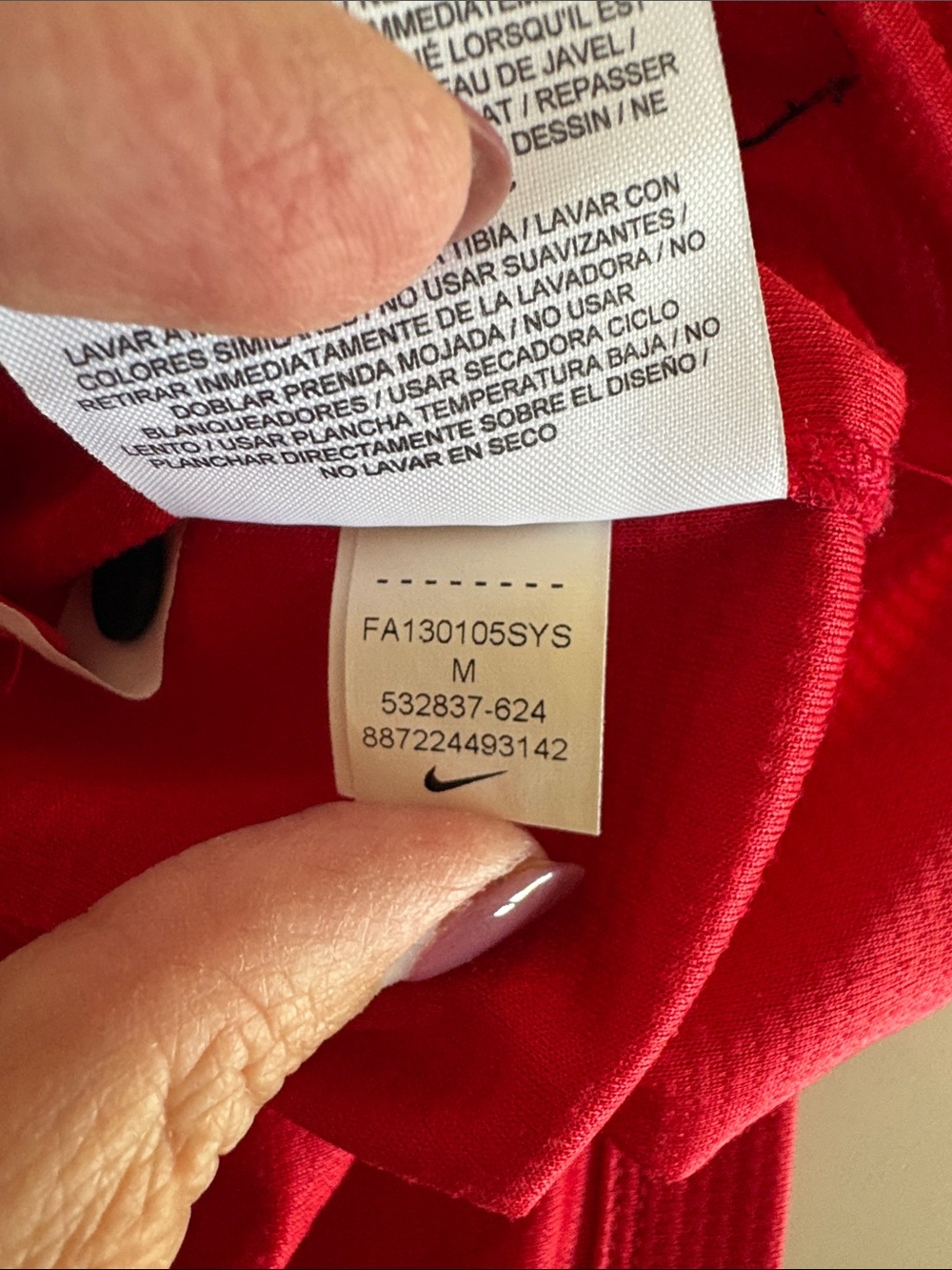 Nike Red Manchester United AON Logo 2013-2014 Soccer Jersey Medium - Picture 7 of 10